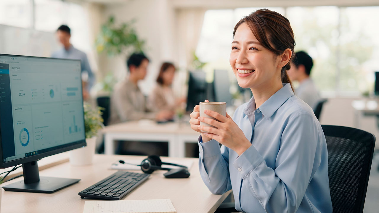 BPO事業における、AIコールセンター導入後の業務イメージ